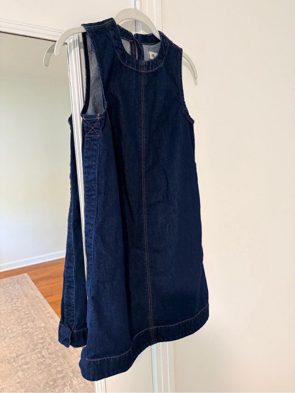 Madewell Denim Sleeveless Jumper Dress